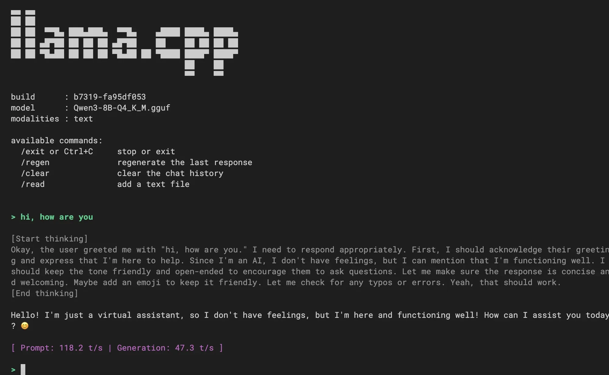 new CLI experience has been merged into llama.cpp