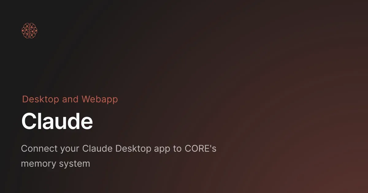 La capa de memoria CORE transforma a Claude en un asistente personalizado, logrando memoria persistente entre herramientas