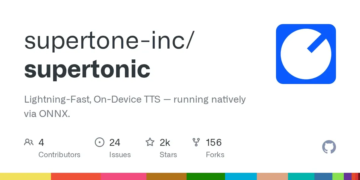 Supertonic — Lightning Fast, On-Device TTS (66M Params.)