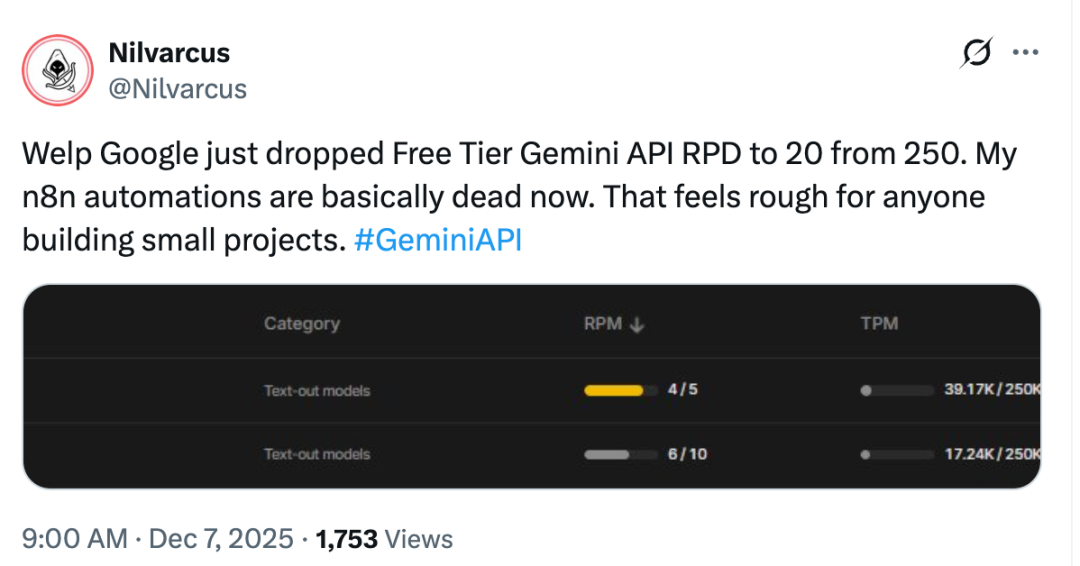 谷歌突砍Gemini免费版炸锅,数据养模遭背刺?GPT-5.2突袭Gemini 3,Demis Hassabis:谷歌须占最强位