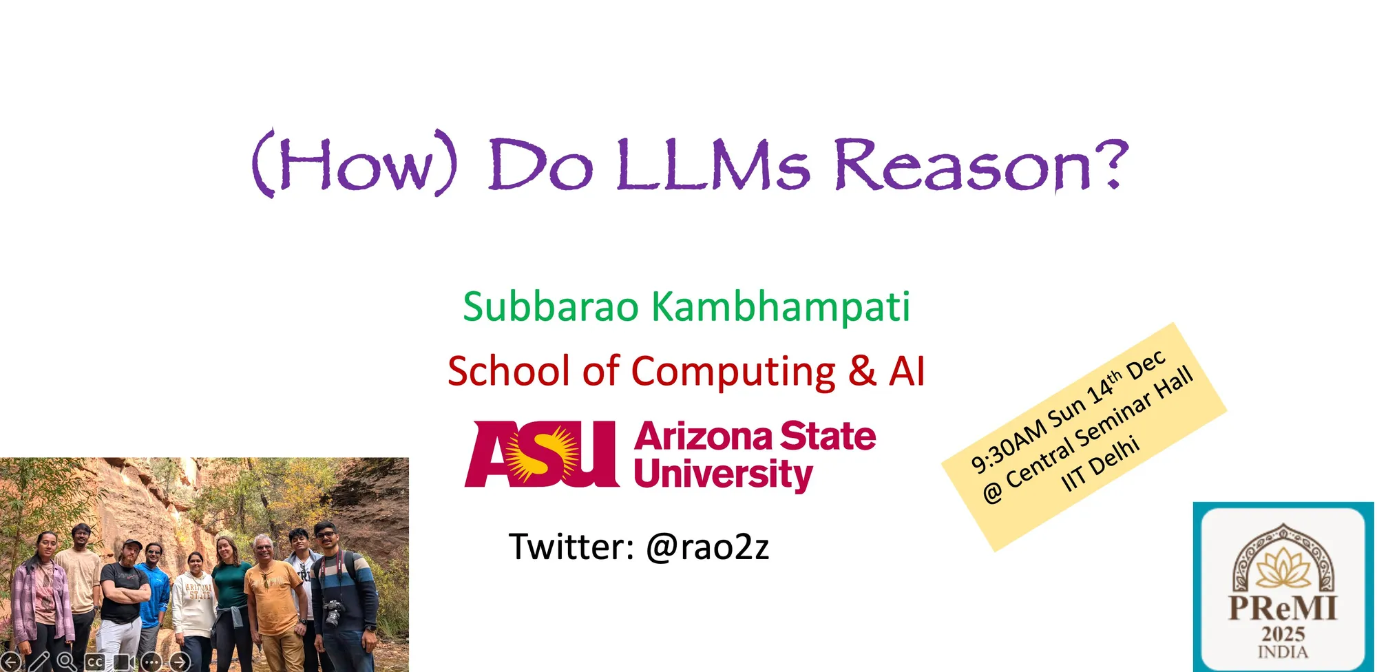 LLMs与LRMs研讨会预告