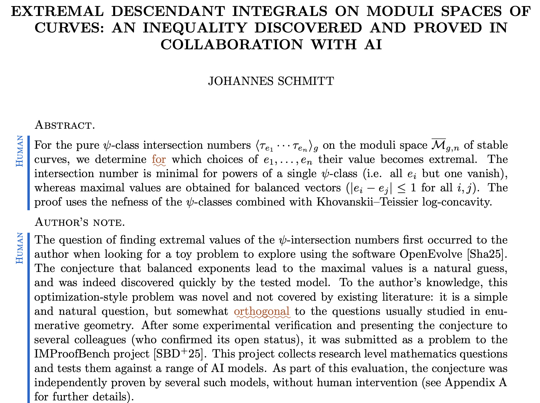AI Model Solves Open Math Problem Autonomously