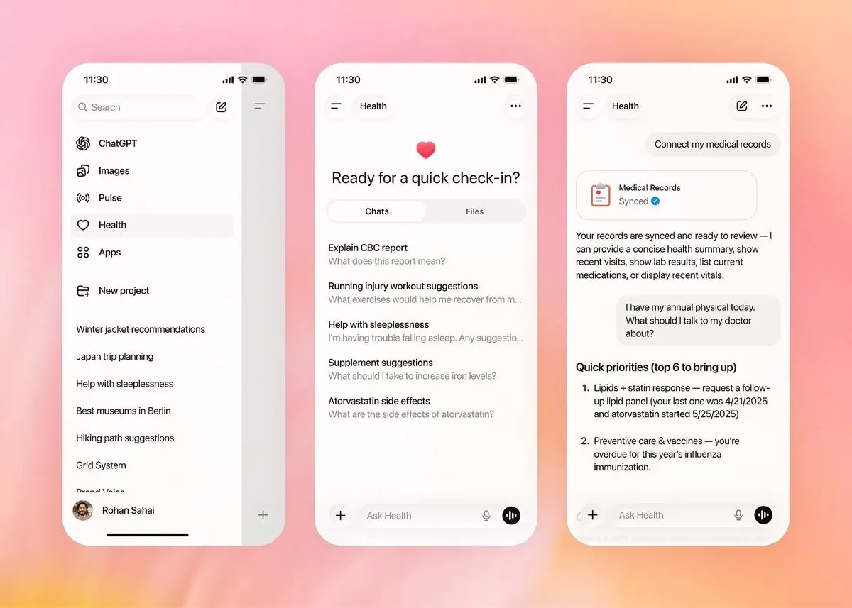 OpenAI发布ChatGPT Health