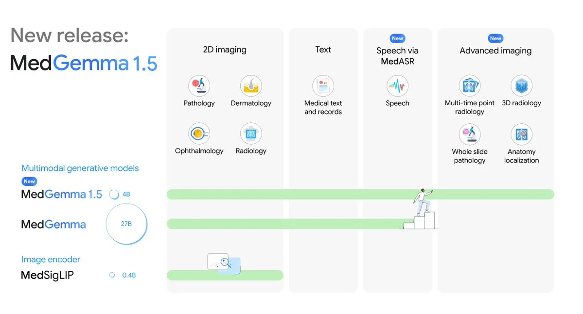 谷歌发布 MedGemma 1.5:深耕医疗垂直领域
