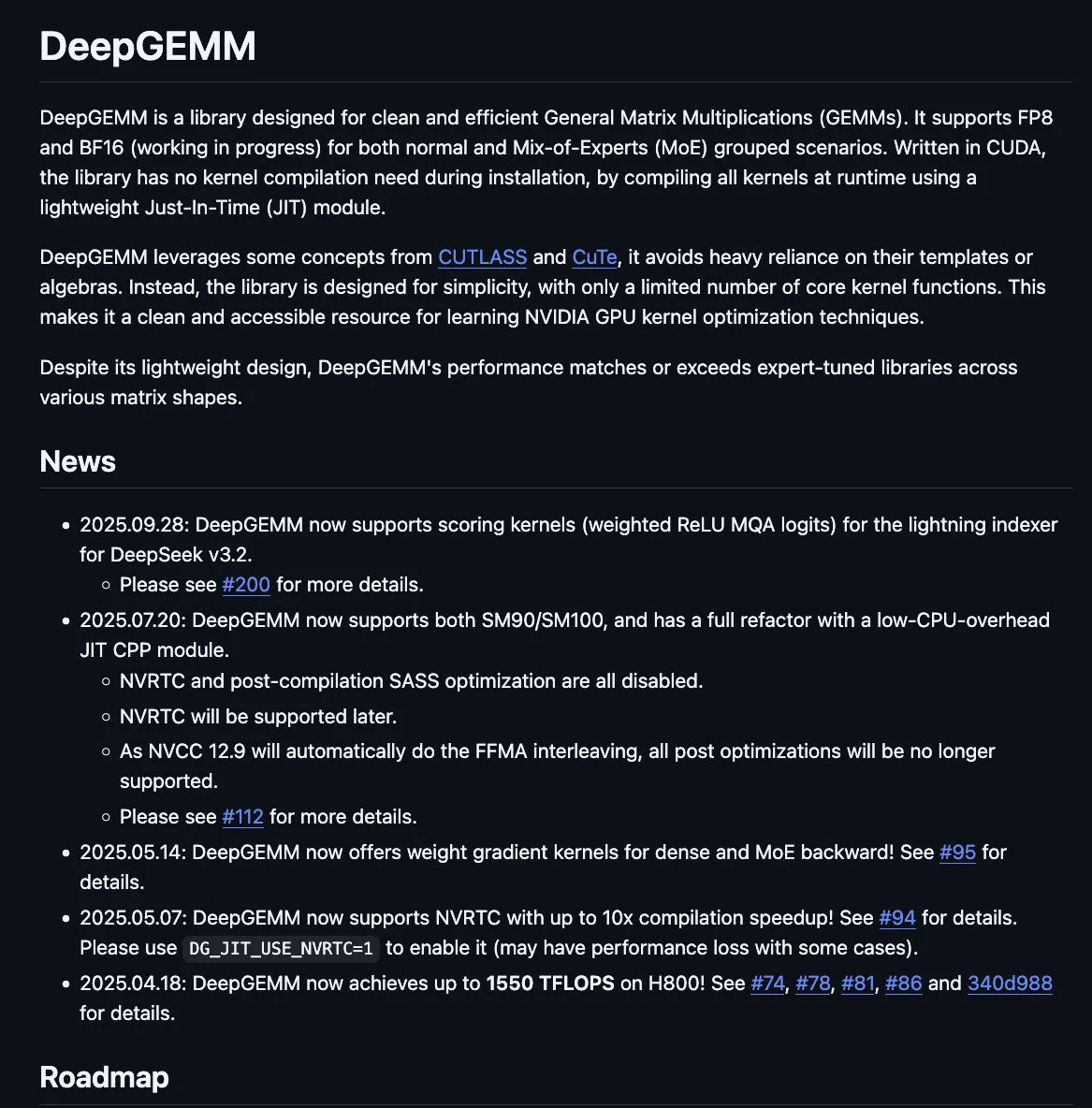 DeepSeek DeepGEMM