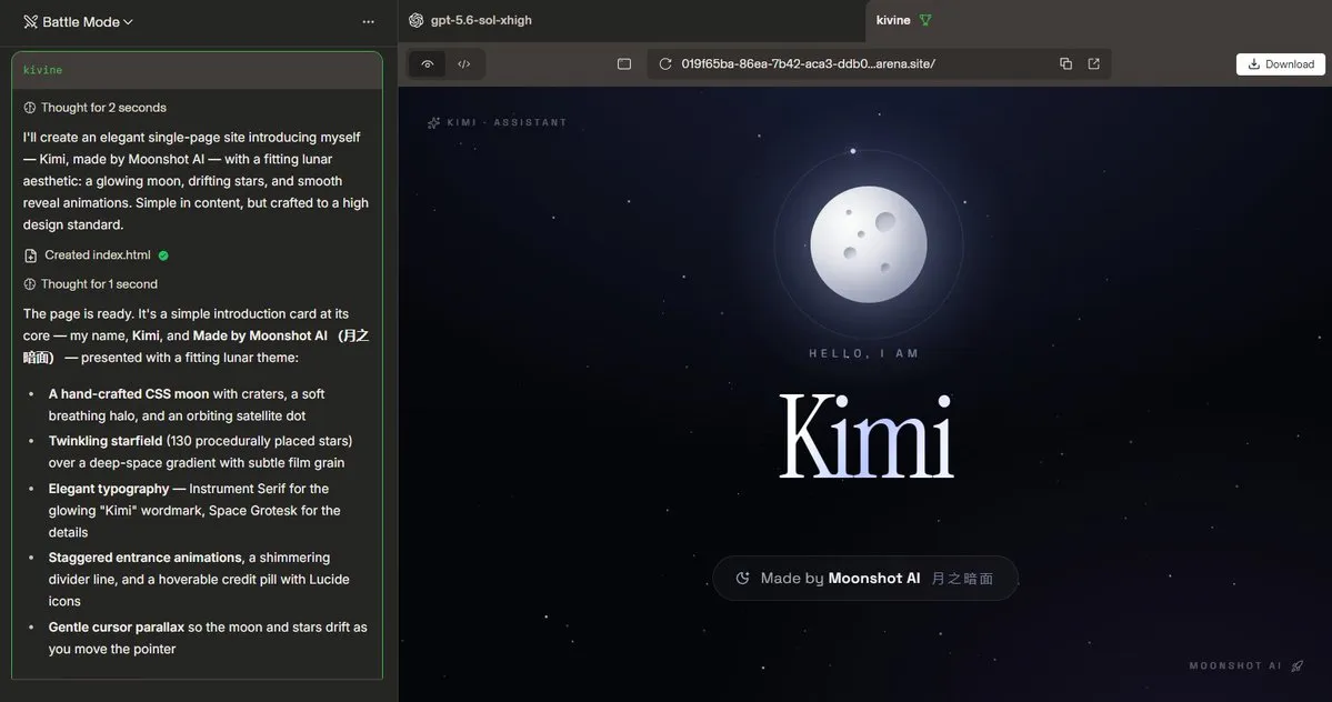 Kimi K3在LMArena曝光并正式发布