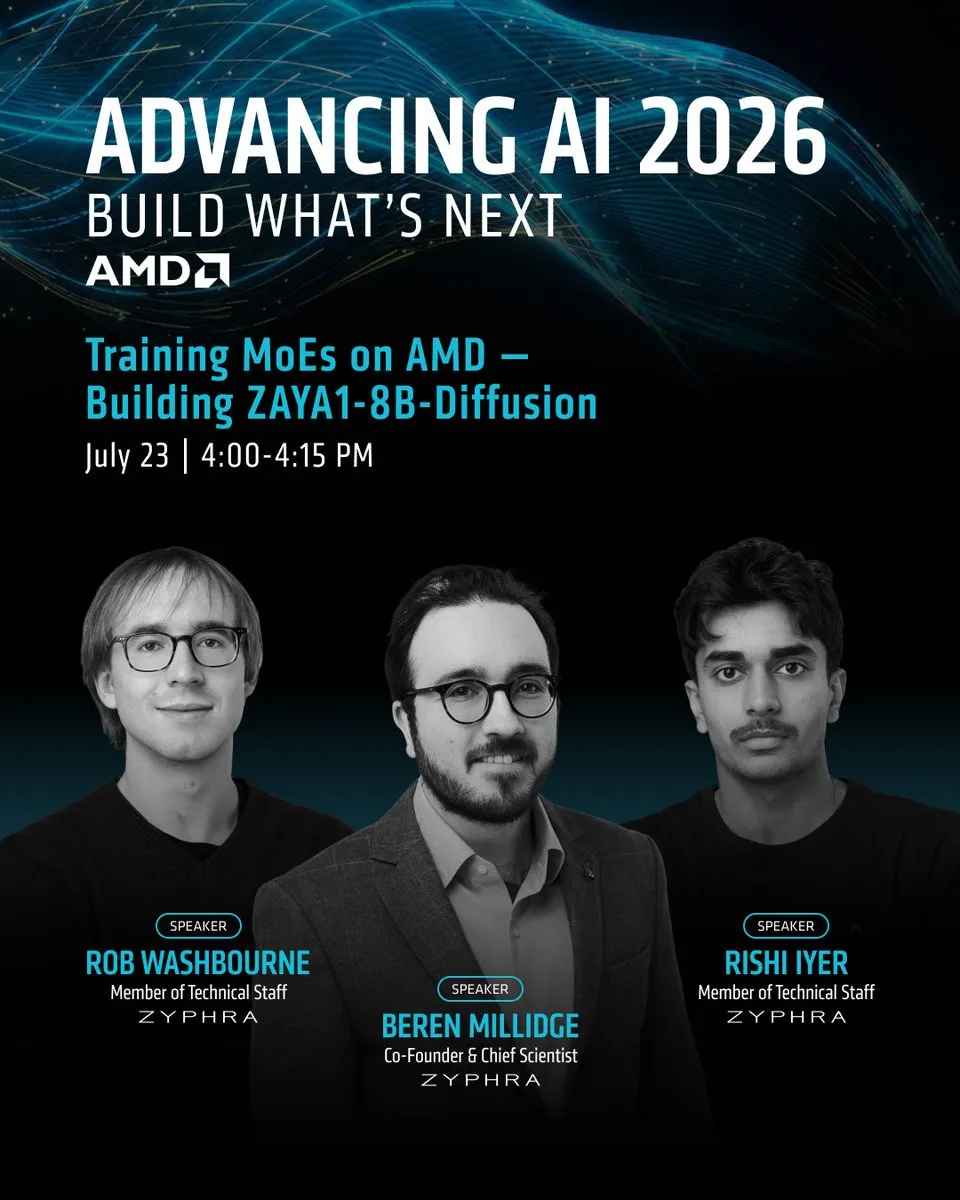 Zyphra Releases First AMD-Based MoE Diffusion Large Model