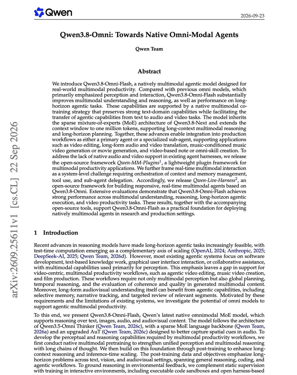 Qwen3.8-Omni-Flash报告