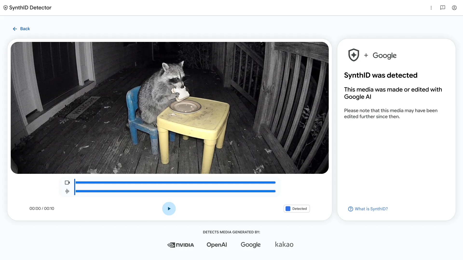 Google SynthID Detector