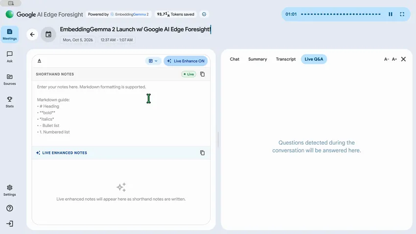 Google AI Edge Foresight