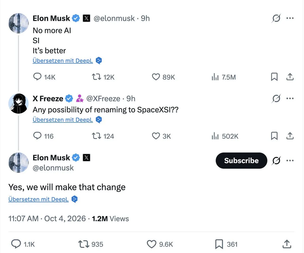 SpaceXSI命名に関する議論