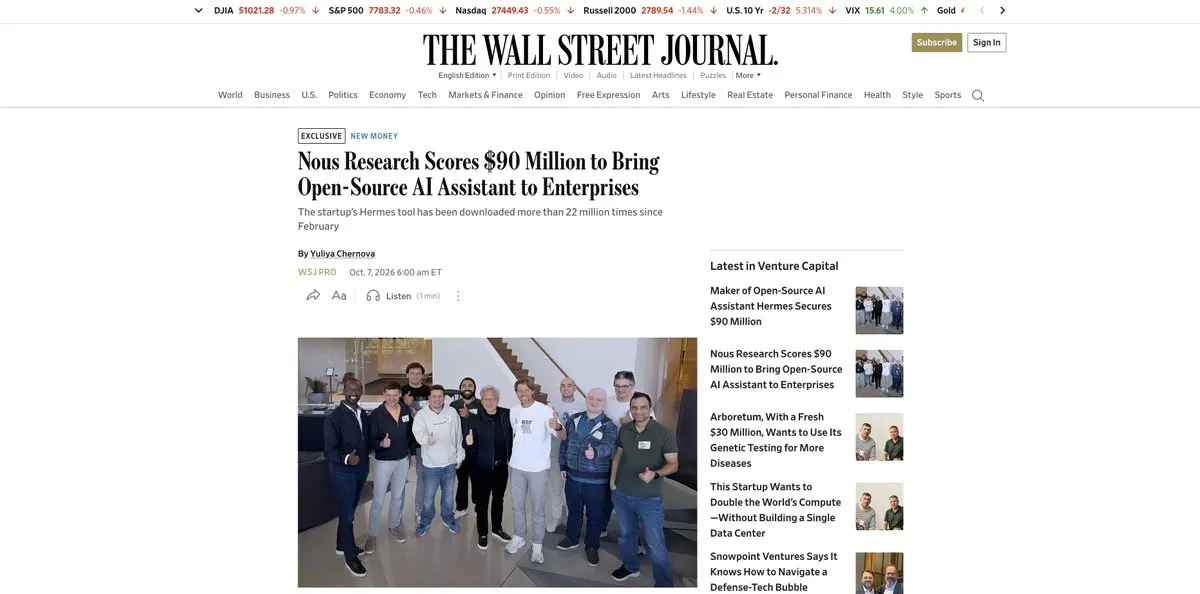 Nous Research融资公告