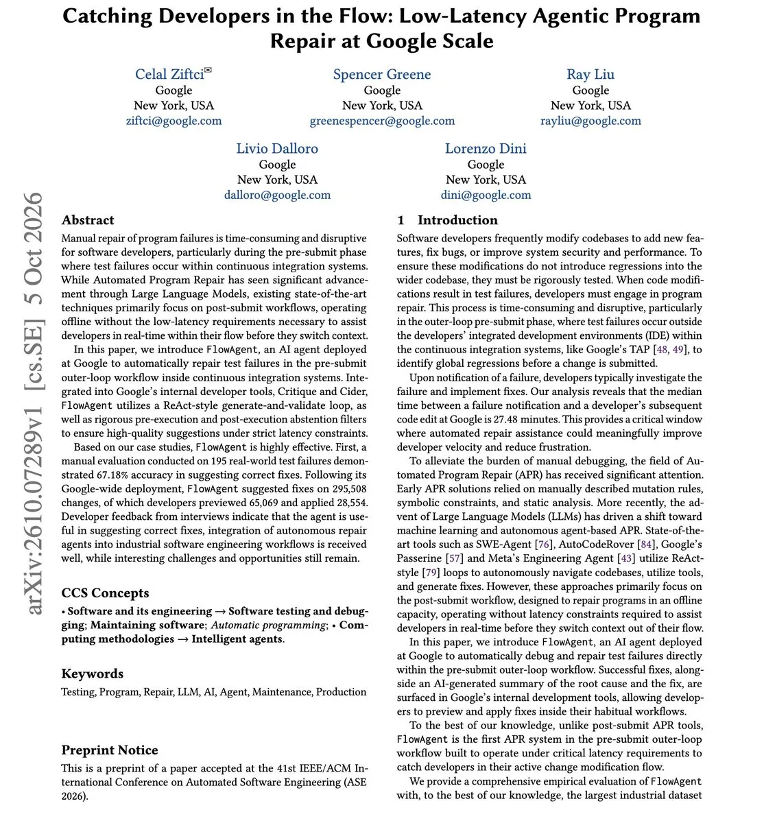 Архитектура FlowAgent от Google